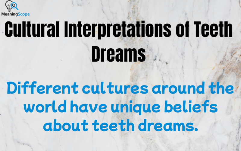 Dreams About Teeth and Wealth