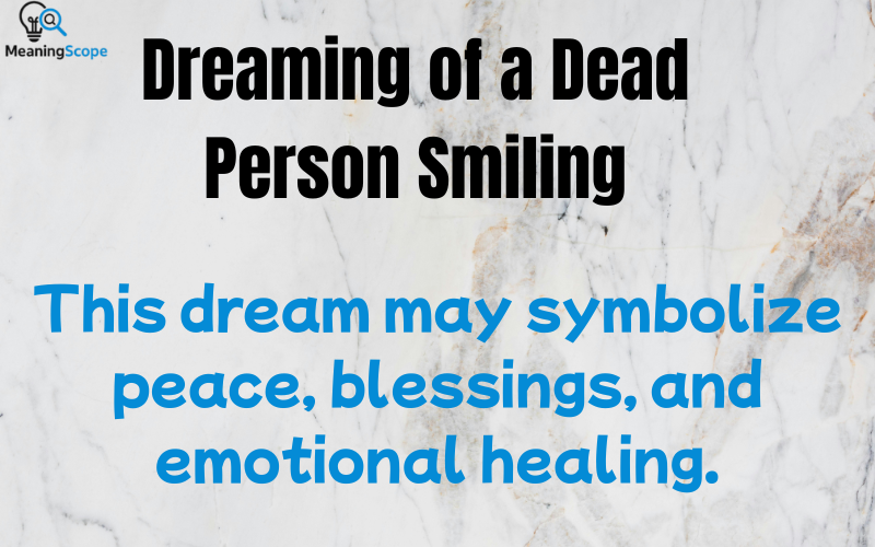 Meaning Dead Person Alive Dream
