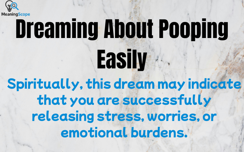 Spiritual Meaning of Pooping Dream