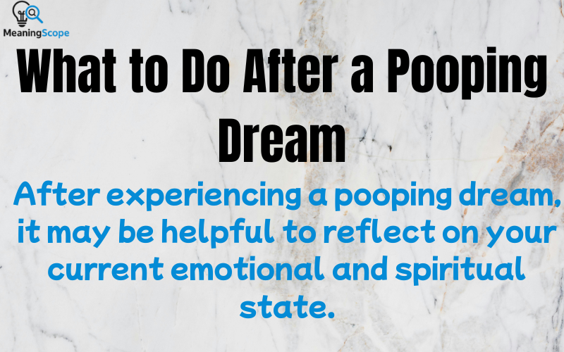 Spiritual Meaning of Pooping Dream