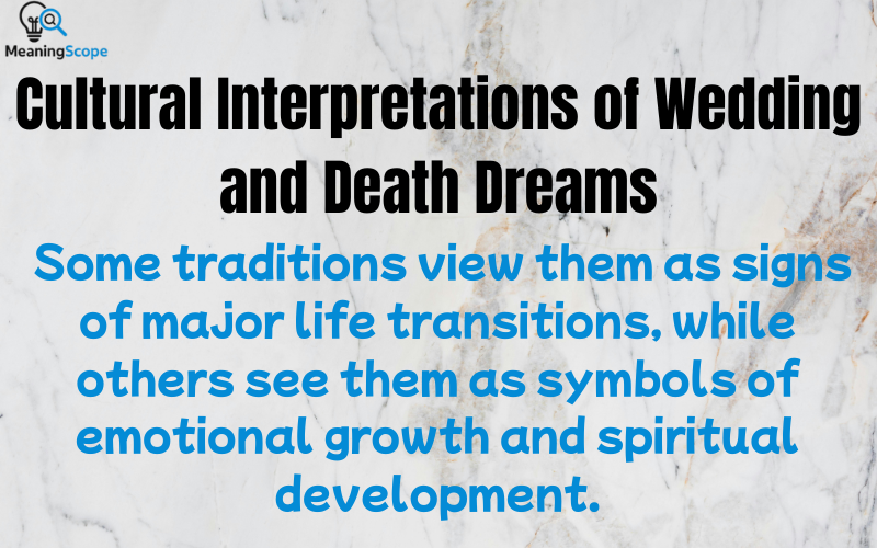 Wedding Dream Meaning Death