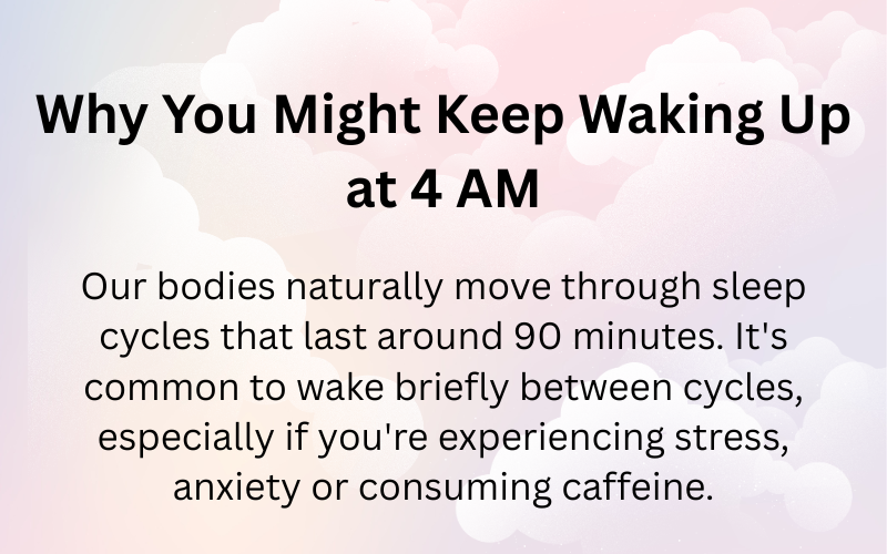 Biblical Meaning of Waking up at 4am