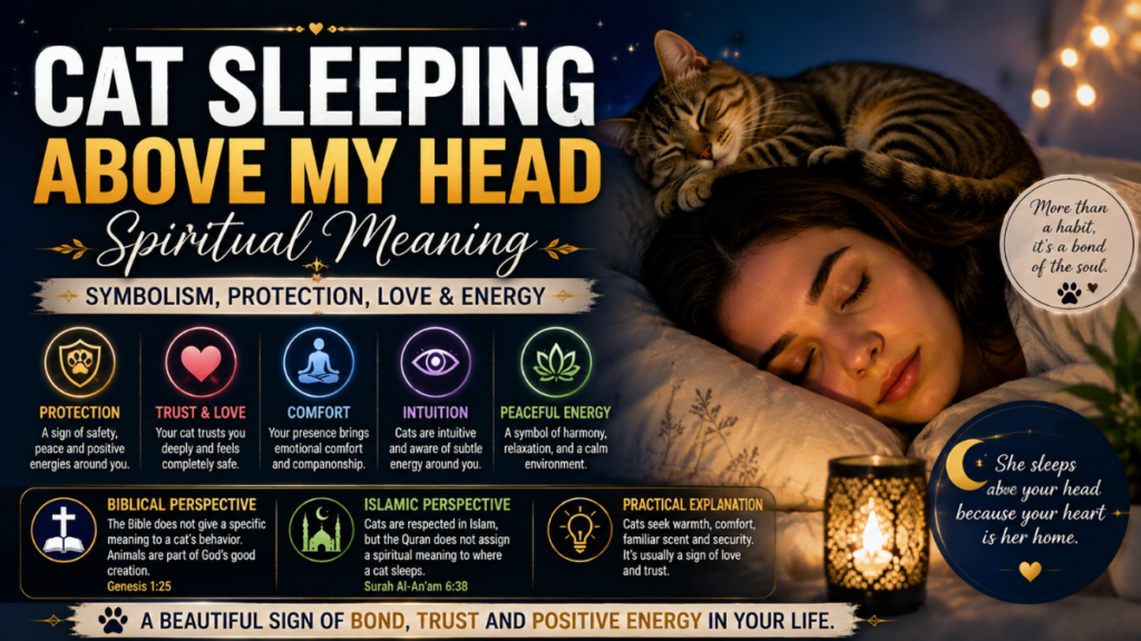 Cat Sleeping Above My Head Meaning Spiritual