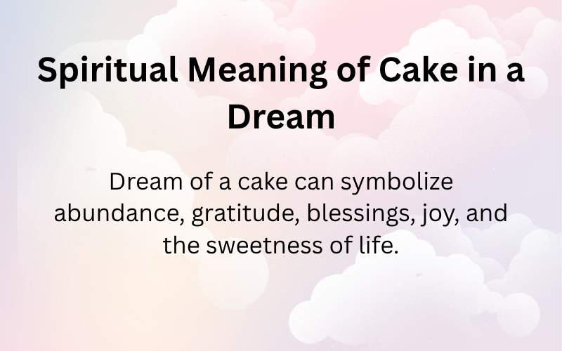 Spiritual Meaning of Cake in a Dream