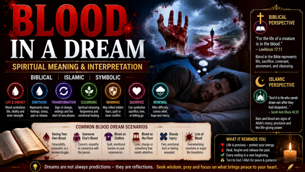 Spiritual Meaning of Seeing Blood in a Dream