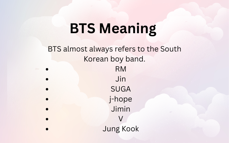 BTS Meaning 