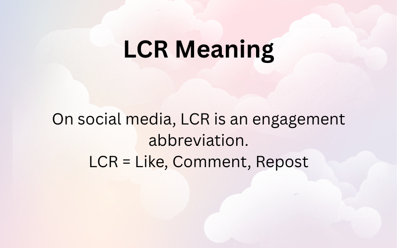 LCR Meaning 