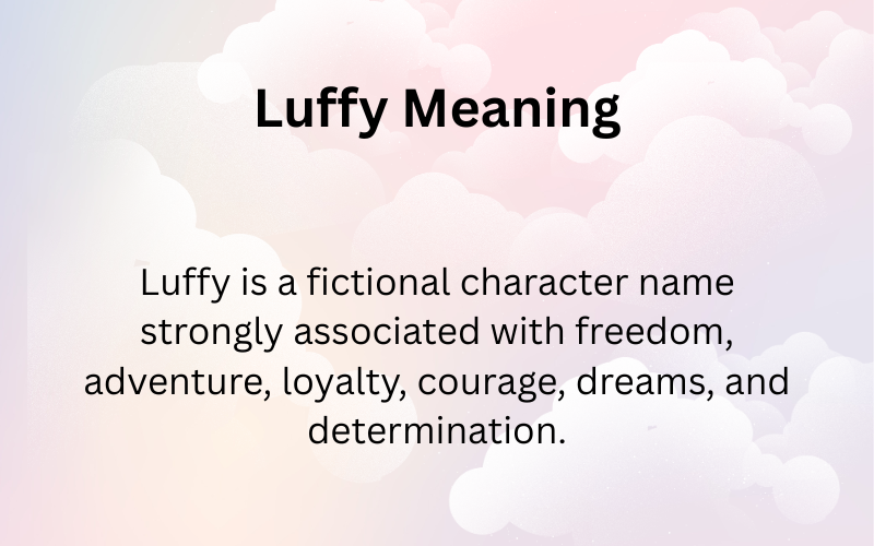 Luffy Meaning