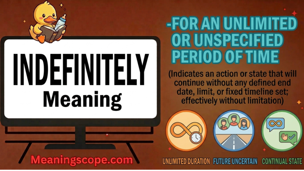 Indefinitely Meaning