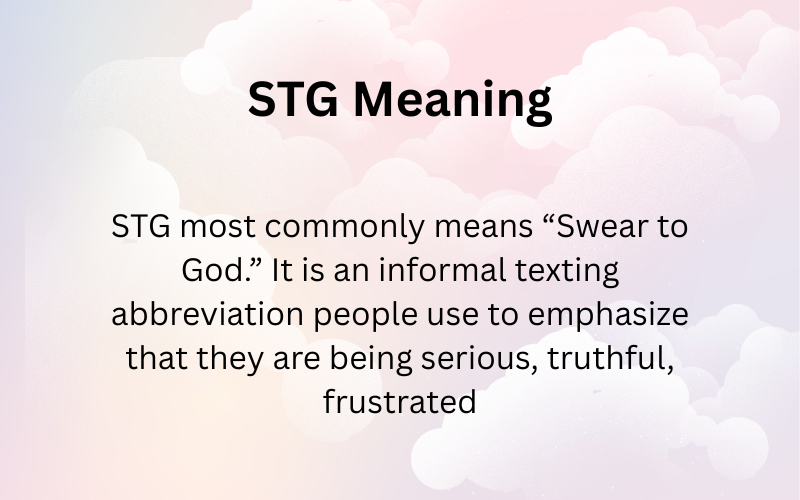 STG Meaning
